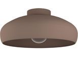 EGLO Deckenleuchte "MOGANO", braun (cappuccino), 1, Ø 40 H: 17cm, 1 Stk., Leuchten, Deckenleuchte Industrial, Vintage, Flurlampe Decke mit E27 Fassung, Deckenlampe Deckenleuchte