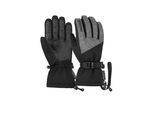 Skihandschuhe REUSCH "Outset R-TEX XT", Damen, Gr. 10.5, schwarz (schwarz, grau), 89% Polyester, 9% Lederimitat, 2% Elasthan, mehrfarbig, Handschuhe, mit elastischer Handgelenksschlaufe