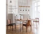 JUST LIGHT Pendelleuchte "TERO", schwarz, 4, 1 Stk., Leuchten, dimmbar über TronicDimmer, inkl. LED Leuchtmiitel, Pendelleuchte
