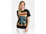 T-Shirt LOGOSHIRT "Transformers - Robots", Damen, Gr. L, schwarz, 100% Baumwolle, bedruckt, normal, Rundhals, Shirts T-Shirt, mit lizenziertem Print