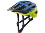 Fahrradhelm CRATONI "AllRace" Gr. 56, blau (blau, gelb matt), Helme, 56/61 Kopfumfang: 56cm - 61cm, matt
