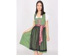 Dirndl JCC "31023115", Damen, Gr. 38, Normalgrößen, grün (olive), Web, Obermaterial: 100% Baumwolle; Futter: 100% Baumwolle; Schürze: 100% Polyester, Kleider