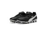 Fußballschuh PUMA "KING LIGA FG/AG", Damen, Gr. 44, schwarz-weiß (puma schwarz, puma weiß, puma silber), Synthetik, Schuhe Fußballschuh, für Rasenplätze
