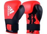 Boxhandschuhe ADIDAS PERFORMANCE "Adidas Hybrid 250 Duo Lace" Gr. 16, rot (rot, schwarz), Boxhandschuhe, Herren, 16 16, Kunstleder