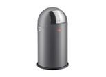 Wesco Abfallsammler Pushboy Junior, Graphit, Metall, 22 L, 63 cm, Küchen, Küchenausstattung, Mülleimer