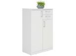 Xora Kommode, Weiß, Holzwerkstoff, 5 Fächer, 2 Schublade(n) Schubladen, 72x110x36 cm, Typenauswahl, Beimöbel erhältlich, Wohnzimmer, Kommoden & Sideboards, Kommoden