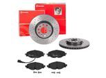BREMBO Bremsensatz-Vorderachse XTRA LINE / STANDARD sk8k0f1m45 Vorderachse Gelocht/innenbel. 312mm 25mm für VW SEAT Audi (SVW) Skoda (