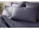 Emma Comfort Perkal Kopfkissenbezug | Dunkelgrau | 40x80cm
