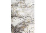 Teppich MERINOS "Craft 23270", gold (goldfarben), B:80cm H:12mm L:300cm, Polypropylen (PP), Teppiche, Teppich, Wohnzimmer, moderne Marmor Optik