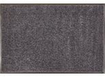 Fußmatte ANDIAMO "Super Wash & Clean, Made in Belgium", grau (anthrazit), B:40cm H:7mm L:60cm, Polyamid, Teppiche, Schmutzfangläufer, Schmutzfangmatte, Uni Farben, rutschhemmend, waschbar