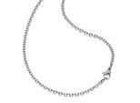 Collierkettchen ZEEME "Edelstahl-Ankerkette 3mm breit", grau, Halsketten, Damen, 45cm, Edelstahl, L: 45 B: 3mm, glänzend, B:3mm