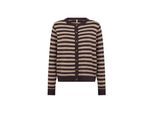 Cardigan SOYACONCEPT "Soya Concept Cardigan SC-ORLEAN", Damen, Gr. M, 95120c plum perfect mel, Obermaterial: 74% Polyacryl, 24% Polyester, 2% Elasthan, Strickjacken