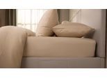 Emma Silken Satin Spannbettlaken | Beige | 180x200cm