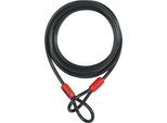 Schlossverlängerung ABUS "Cobra 8/200 black", rot (rot, schwarz), Seile, B/L: 16cm x 200cm, Stahl, B:16cm L:200cm
