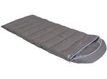Deckenschlafsack HIGH PEAK "Dundee 4", grau (grau, hellgrau), Schlafsäcke, B/L: 90cm x 230cm, Reißverschluss links, Obermaterial: 65% Polyester, 35% Baumwolle, L:230cm