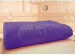 Saunatuch WEKA "Viola", lila (violett), B:70cm L:180cm, Walkfrottee, Obermaterial: 100% Baumwolle, Handtücher, BxL: 70x180 cm
