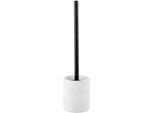 WC-Garnitur "»Balatro«", weiß, B:9cm H:40cm L:9cm, Edelstahl, SCHÖNER WOHNEN-KOLLEKTION, Reinigungsbürsten, Toilettenbürstenhalter aus Diatomit, mit Edelstahl-Stiel