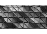 Fototapete ARCHITECTS PAPER "3D Look Grey", bunt (grau, schwarz, silber), B:5m L:2,5m, Vlies, Tapeten, Vlies, Wand, Schräge