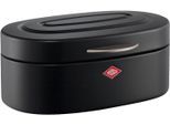 Brotkasten WESCO "Single Elly", schwarz (mattschwarz), B:22cm H:14cm, Lebensmittelaufbewahrungsbehälter, Brotkasten, dicht schließender Deckel / Lüftungslöcher / Griff