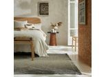 Teppich FLAIR RUGS "Jute Ombre", grau, B:160cm H:8mm L:230cm, Jute, Kunstfaser, Wolle, Teppiche, Teppich