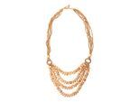 Lange Kette "Rike", Damen, Gr. onesize, Holz, beige (natur), COLLEZIONE ALESSANDRO, Basic, Halsketten, mit Holzperlen
