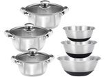 Topf-Set KING "EDELSTAHL", silber (silberfarben), Töpfe, Induktion