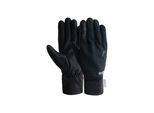 Laufhandschuhe REUSCH "Multisport Glove GORE-TEX INFINIUM TOUCH", Damen, Gr. XL, silber (schwarz, silberfarben), 97% Polyester, 3% Elasthan, mehrfarbig, Handschuhe, mit Touchscreen-Funktion