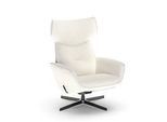 NowyStyl Drehsessel Otuli, mit Armlehnen, Wippfunktion, B 510 x T 525 x H 455 mm, Polyesterbezug/Aluminium, beige/schwarz