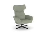 NowyStyl Drehsessel Otuli, mit Armlehnen, Wippfunktion, B 510 x T 525 x H 455 mm, Polyesterbezug/Aluminium, sagegrün/schwarz