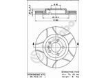 BREMBO Bremsensatz, Scheibenbremse Bremsensatz-Vorn und Hinten sg00000f3o Hinterachse Geschlitzt 239mm 22mm für Citroën Ford Roewe (SAIC) Fiat ZHONGHU