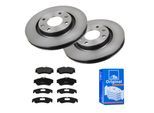 ATE Bremsensatz, Scheibenbremse 142021802 Vorderachse belüftet 266mm 22mm für Peugeot Citroën Vaughall Opel