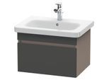 Duravit DuraStyle Waschtisch-Unterschrank DS638004943 58 x 44,8 cm, graphit matt/basalt matt, 1 Auszug, wandhängend