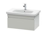 Duravit DuraStyle Waschtisch-Unterschrank DS638100718 73 x 44,8 cm, betongrau/weiß matt, 1 Auszug, wandhängend
