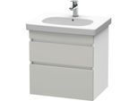 Duravit DuraStyle Waschtisch-Unterschrank DS648300718 60 x 45,3 cm, betongrau/weiß matt, 2 Schubkästen, wandhängend