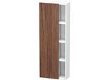 Duravit DuraStyle Hochschrank DS1238L2118 50x24x140cm, Tür links, nussbaum dunkel/weiß matt