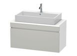 Duravit DuraStyle Waschtisch-Unterschrank DS530400718 100 x 47,8 cm, betongrau/weiß matt, für Konsole, 1 Auszug