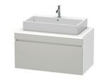 Duravit DuraStyle Waschtisch-Unterschrank DS531400718 100 x 54,8 cm, betongrau/weiß matt, für Konsole, 1 Auszug