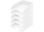 LEITZ® Ablagekorb Standard 5227, Kunststoff, 5 Stück, weiss
