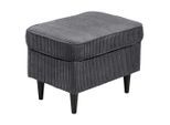 Carryhome Hocker, Dunkelgrau, Holz, Buche, massiv, rechteckig, 63x43x42 cm, Made in EU, Wohnzimmer, Hocker, Sitzhocker