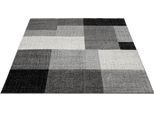 Teppich MERINOS "Thales 6101", grau, B:80cm H:10mm L:150cm, Polyester, Teppiche, Teppich, Kurzflorteppich mit Konturenschnitt, Wohnzimmer