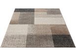 Teppich MERINOS "Thales 6101", beige, B:80cm H:10mm L:150cm, Polyester, Teppiche, Teppich, Kurzflorteppich mit Konturenschnitt, Wohnzimmer
