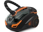 THOMAS Staub-Wasch-Sauger "THOMAS PET & FAMILY PRO 4ALL", bunt (schwarz, orange), B:31,8cm H:30,6cm T:48,6cm, Mehrzwecksauger, mit 2-fach beutelloser Filtertechnologie