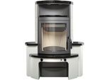 Kaminofen HARK "»Avenso GT ECOplus 8 kW«", schwarz (titanfarben), Kaminöfen, Cr.Weiß/M.Schwarz, mit EcoPlus Filter