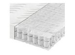 Sleeptex Taschenfederkernmatratze , Weiß , Textil , H3 , Füllung: Polyester , 90x190 cm , Made in Germany, Oeko-Tex® Standard 100 , Härtegradauswahl, Bezug abnehmbar/waschbar, Ober- und Unterseite versteppt, wendbar, optimale Belüftung, Tragegriffe, atmungsaktiv, schadstoffgeprüft, alternative Größen erhältlich , Schlafzimmer, Matratzen, Taschenfederkernmatratzen