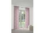 Vorhang WIRTH "Lahstedt" Gr. 4, rosa, B:135cm H:245cm, Jacquard, Polyacryl, Polyester, Gardinen