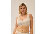 Minimizer-BH NATURANA "The Thursday", Damen, Gr. 75, Cup B, beige (light beige), Obermaterial: 76% Polyamid, 24% Elasthan, unifarben, BHs Minimizer-BH, ohne Bügel, breite Träger, basic, bequem, weich, Entlastungsträger