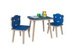 Mid.you Kindersitzgruppe , Blau , Holzwerkstoff , Babymöbel & Kindermöbel, Babyzimmer, Kindersessel & Kindertische