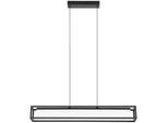 Eglo Hängeleuchte , Schwarz , Metall, Kunststoff , länglich , 10x150x89 cm , Lampen & Leuchten, Innenbeleuchtung, Hängeleuchten, Pendelleuchten
