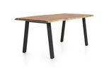 Livetastic Esstisch , Naturfarben, Schwarz , Holz , Akazie , massiv , rechteckig , eckig , 110x76.5x240 cm , in verschiedenen Größen erhältlich, Gestellauswahl , Esszimmer, Esszimmerserien