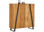 Landscape Kommode, Eiche, Metall, Wildeiche, teilmassiv,massiv, 4 Fächer, 115x126.5x43 cm, Beimöbel erhältlich, stehend, Wohnzimmer, Kommoden & Sideboards, Kommoden